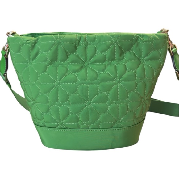 Kate Spade New York Flower Quilted Nylon Bucket Bag - Picture 8 of 15